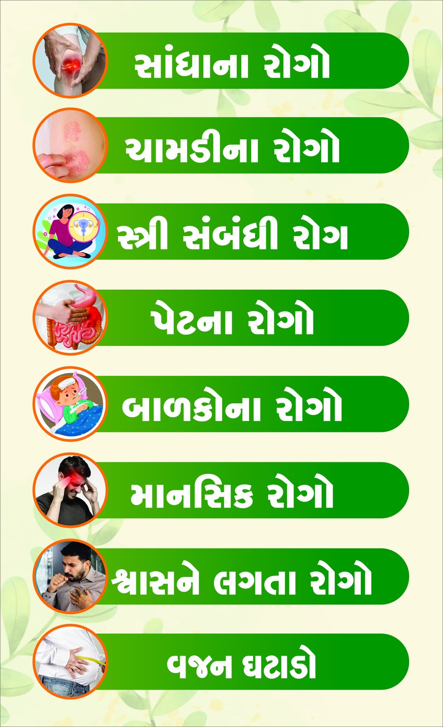 Madhav Ayurvedic Clinic - conditions we treat